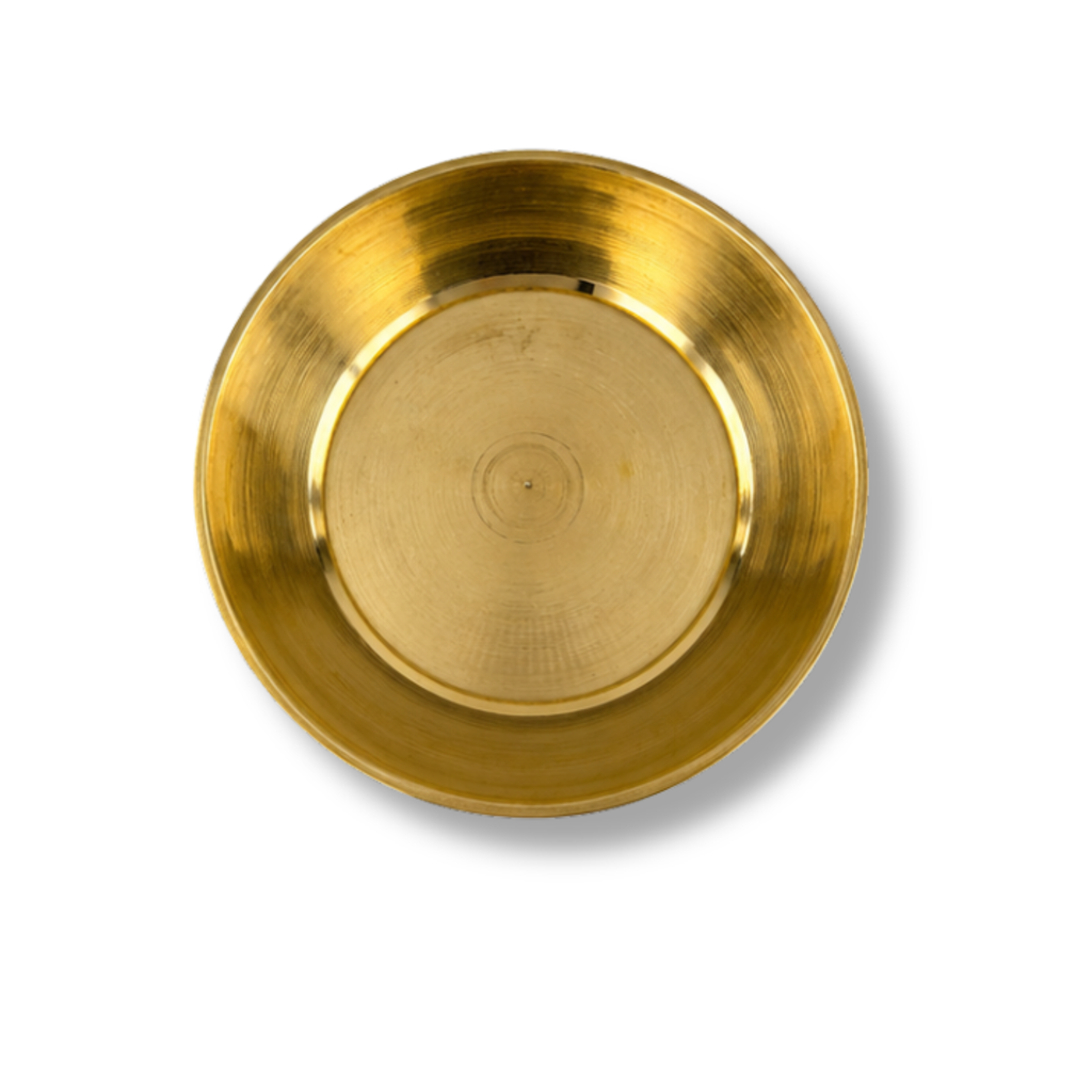 Kansa Plate 3.75 inch | Small Bronze Plate