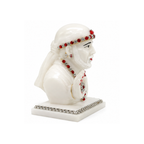 Sai Baba Head Idol | White Shirdi Sai Baba Statue | Sai Baba Murti for Car Dashboard