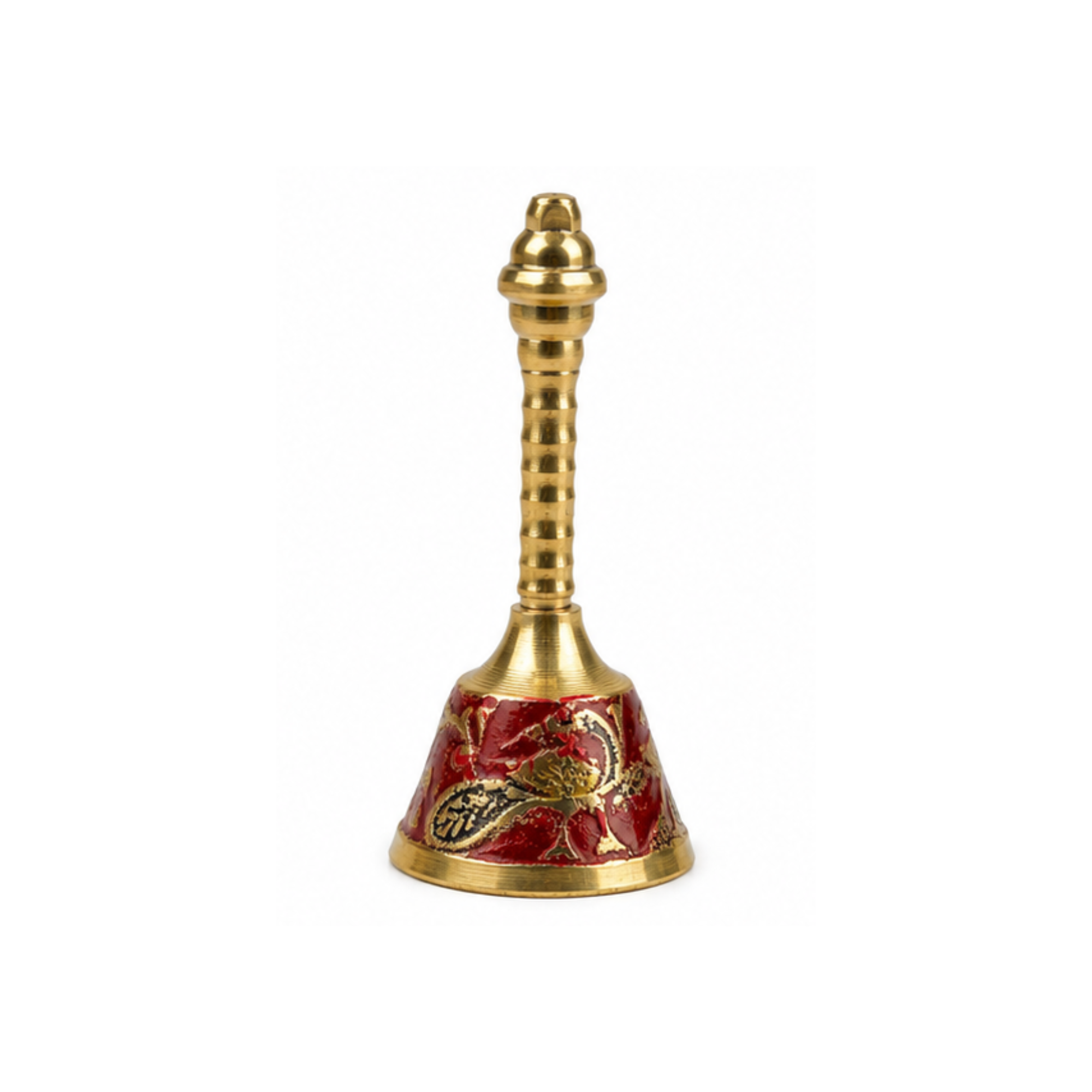 Brass Decorative Bell | Handcrafted Puja Ghanti for Home Temple | Fancy Prayer Bell