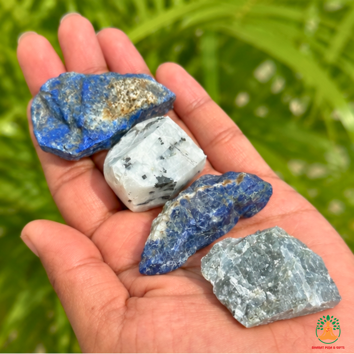 Intuition Wisdom Raw Stone Set | Lapis Lazuli Sodalite Labradorite Rainbow Moonstone Natural Crystal Set | Meditation Stones | Spiritual GIft