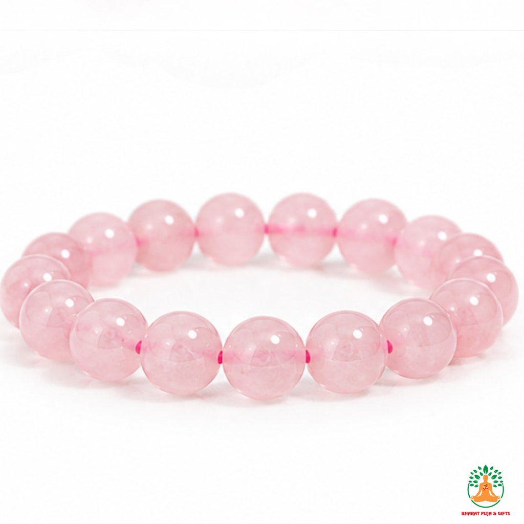 Natural Rose Quartz Bracelet | Pink Crystal Gemstone Bracelet | Love & Self Love Jewelry | Crystal Gemstone Bracelet | Gift for Women