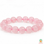 Natural Rose Quartz Bracelet | Pink Crystal Gemstone Bracelet | Love & Self Love Jewelry | Crystal Gemstone Bracelet | Gift for Women