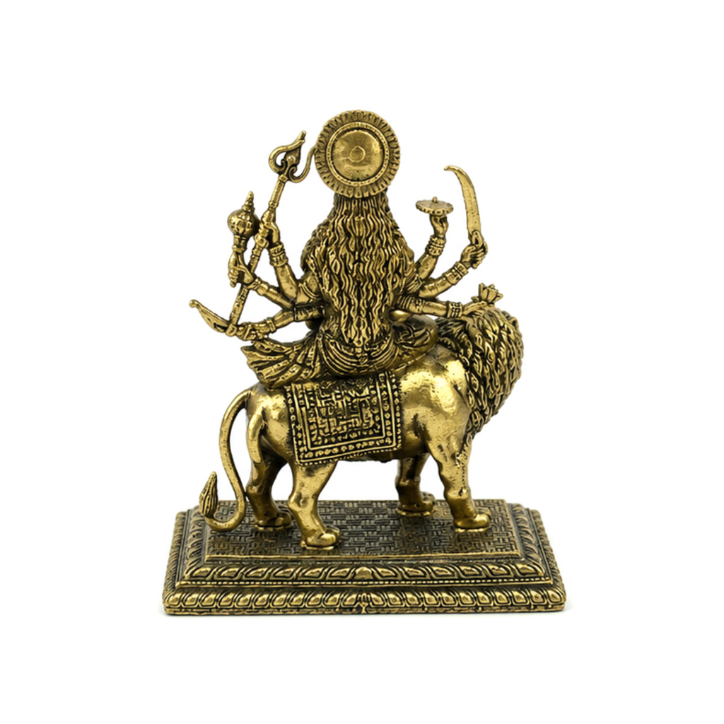 Panchaloha Durga Idol on Lion | Panchalogam Durga Maa Murti | Panchadhatu Durga Devi Statue