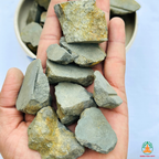 Pyrite Raw Crystals – Natural Rough Unpolished Gray Pyrite Stones | Gray Manifestation Healing and Meditation Crystals