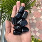 Natural Black Obsidian Tumble Stones – Polished Black Gemstones | Manifestation Healing and Meditation Crystals
