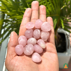 Natural Rose Quartz Tumble Stones – Polished Pink Gemstones | Manifestation Healing and Meditation Crystals