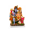 Shiva Parivar with Ganesha & Kartikeya | Lord Shiva Parvati Kartikeya Ganesha Murti | Shiva Pariwar Idol