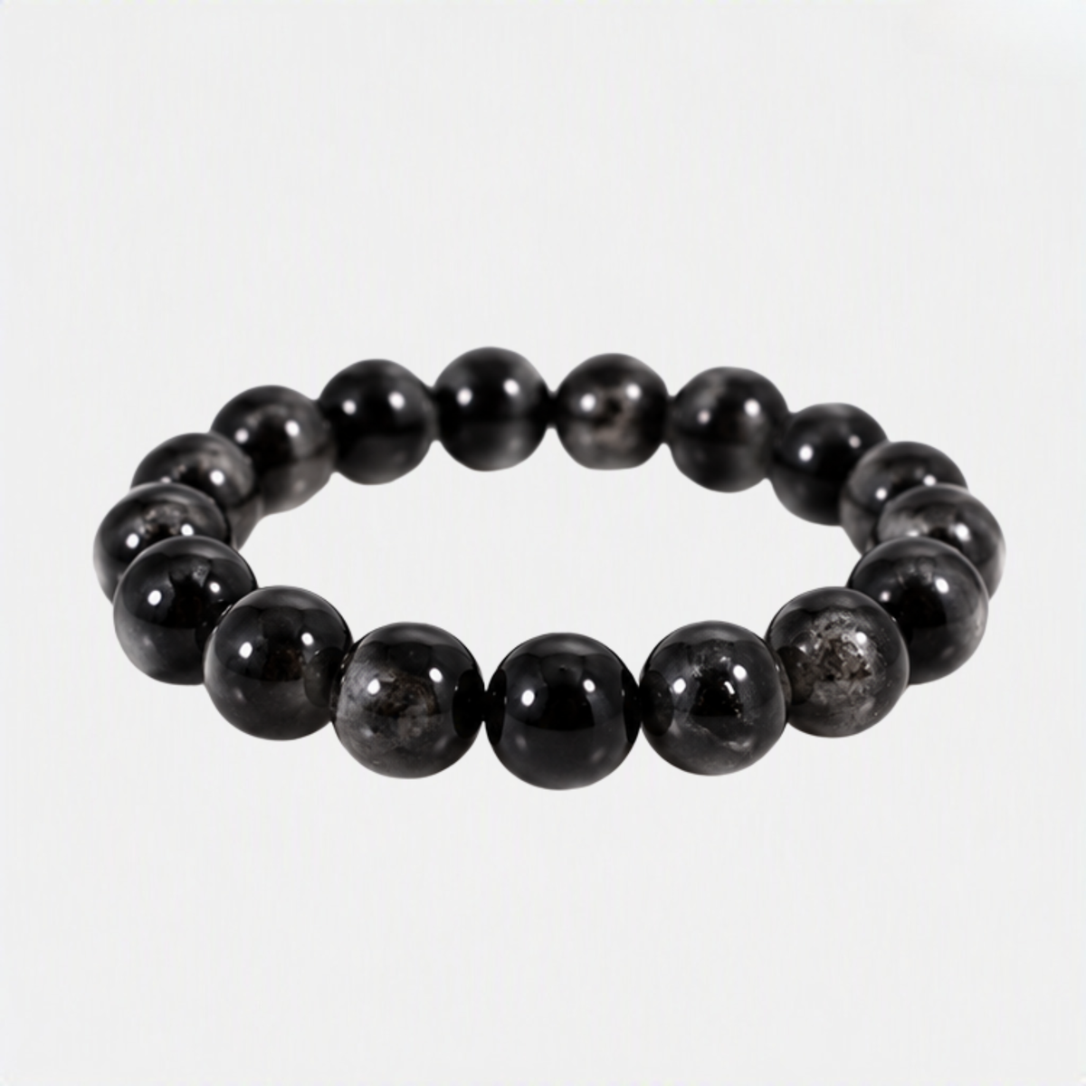 Natural Black Tourmaline Bracelet | Black Crystal Gemstone Bracelet | Grounding & Protection Jewelry | Meditation Bracelet | Gift for Men & Women