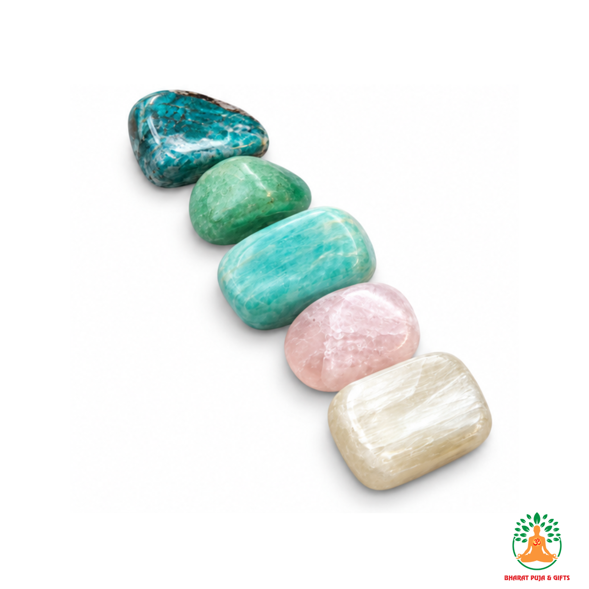 Love & Relationship Tumble Stone Set – 5 Polished Gemstones for Love Self-Love Emotional Balance & Personal Growth| Tumbled Crystals Set | Spiritual Gift | Manifestation and Meditation Crystals