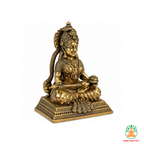 Annapurna Mata Idol – Antique Gold Tone Hindu Goddess Statue for Puja