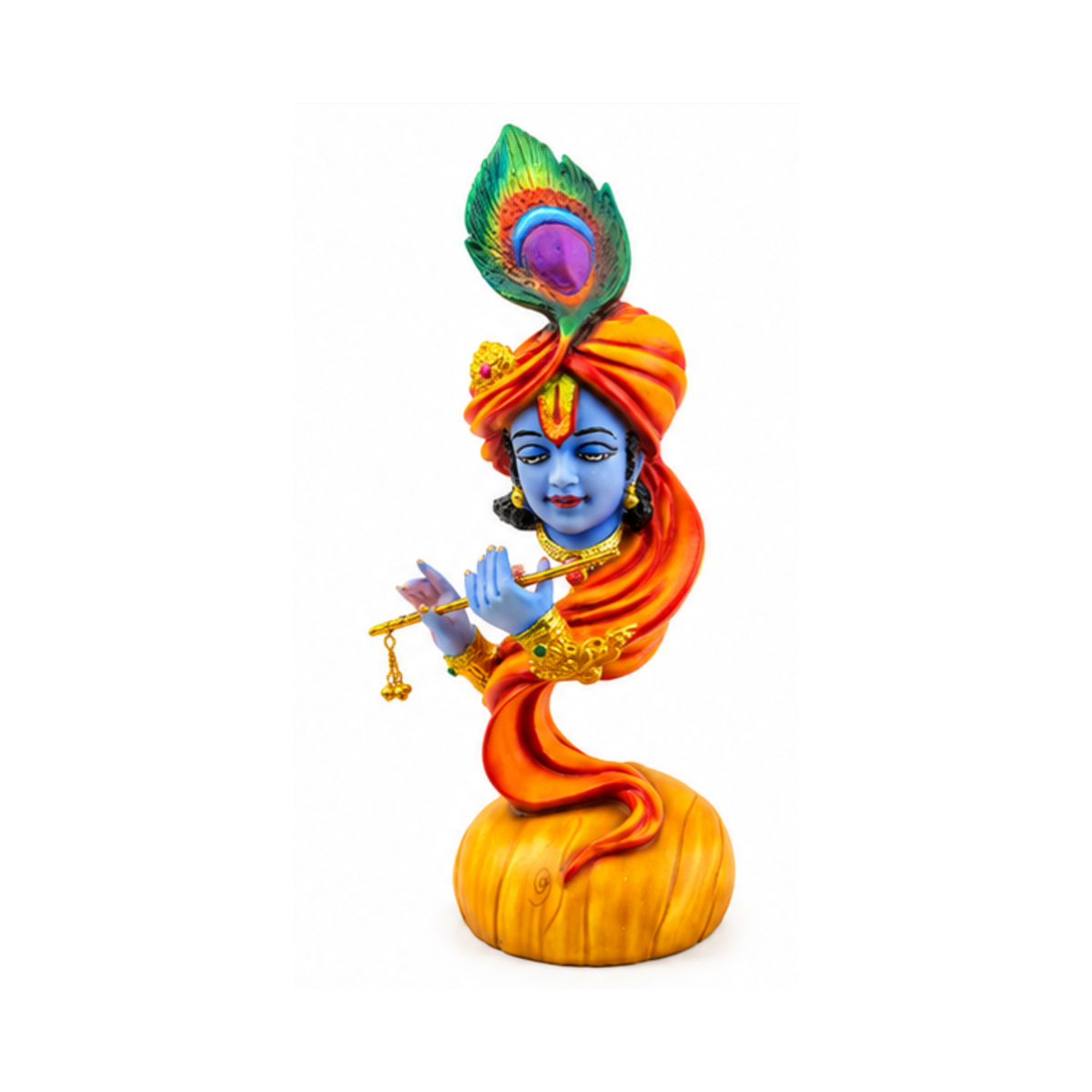Hand Painted Krishna Murti | Decorative Lord Krishna Idol