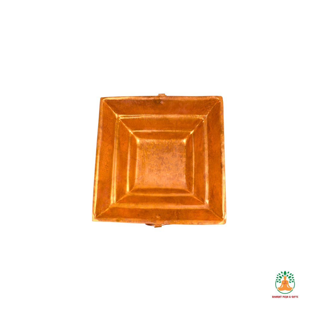 Pure Copper Hawan Kund with Handles | Handcrafted Copper Pooja Hawan Kund for Home, Temple, Rituals & Spiritual Gifting 🪔🙏