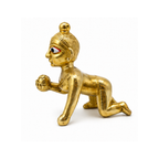 Brass Laddu Gopal Idol | Small Brass Baby Krishna Murti