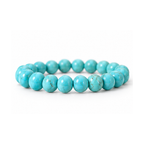 Natural Turquoise Bracelet | Blue Turquoise Crystal Gemstone Bracelet | Protection & Healing Jewelry | Good Luck Crystal Bracelet | Gift for Men & Women