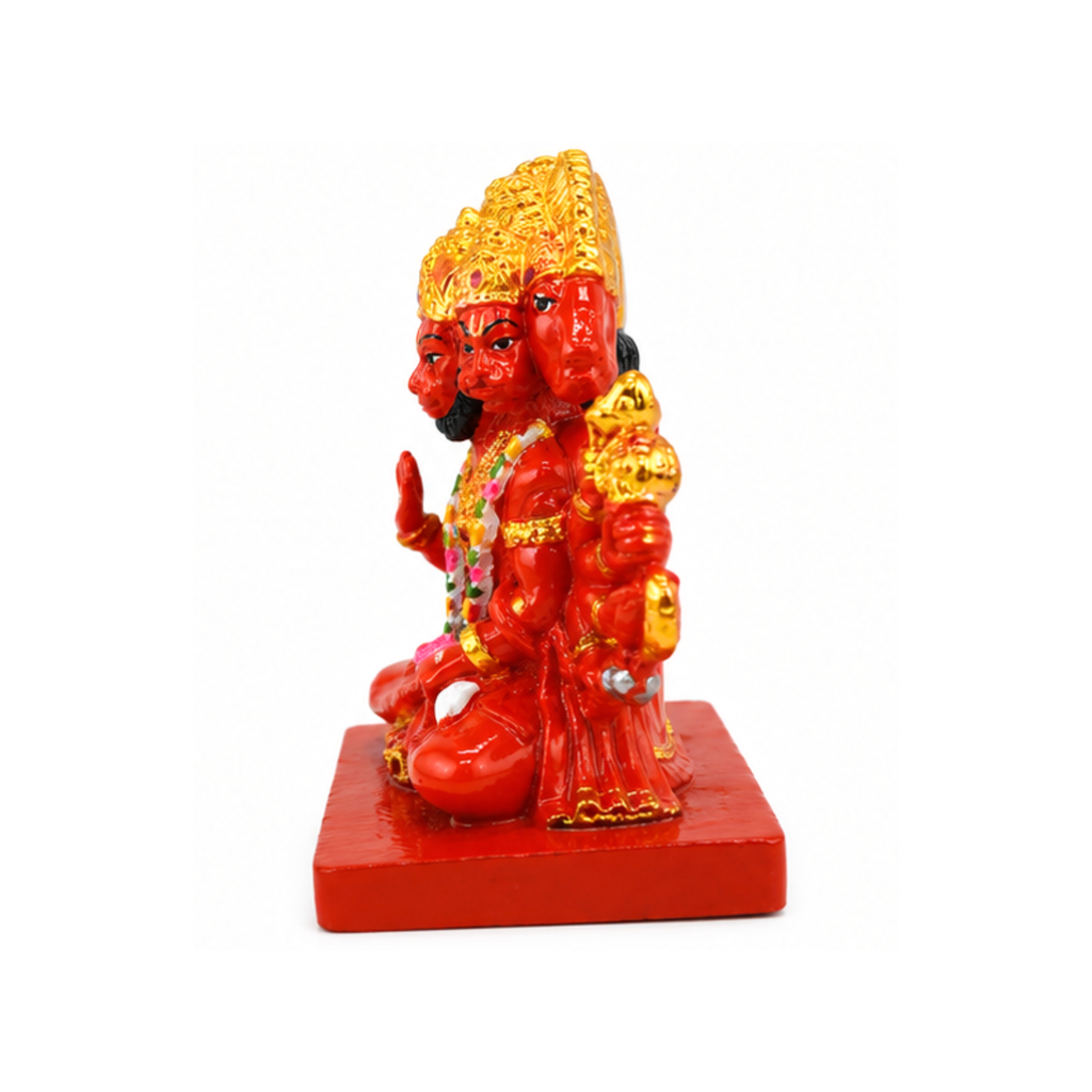 Panchmukhi Hanuman Murti | Five-Faced Lord Hanuman Idol | Hanuman for Car Dashboard Home Temple Puja