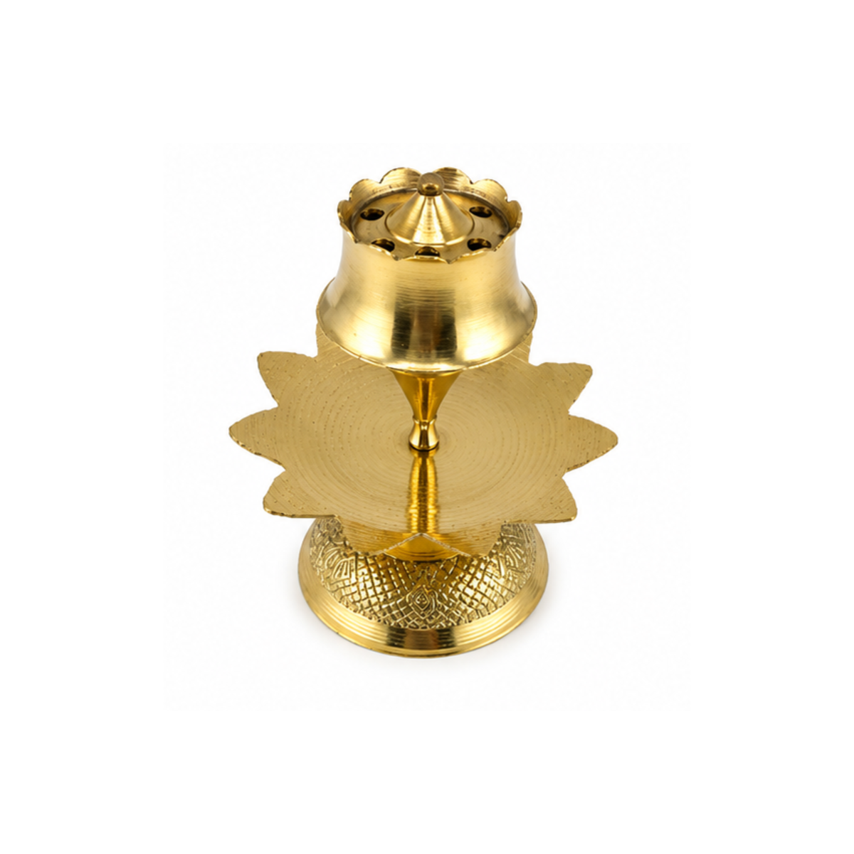 Brass Lotus Design Agarbatti Stand | Traditional Incense Holder | Brass Agarbatti Holder