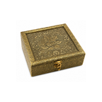 Royal Antique Gold Rose Embossed Dry Fruit Gift Box