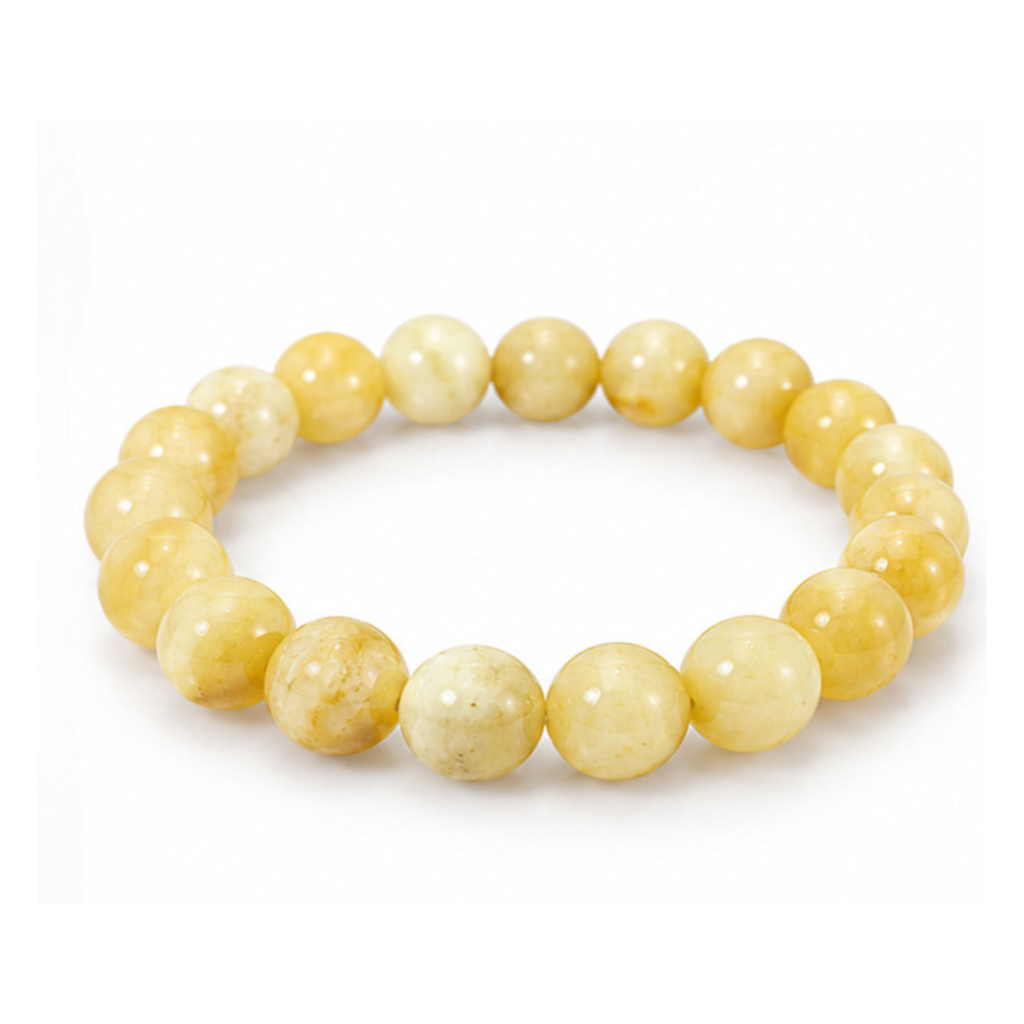 Yellow Calcite Bracelet | Natural Yellow Crystal Gemstone Bracelet | Prosperity & Confidence Jewelry | Meditation Bracelet | Spiritual Gift