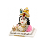 Krishna Face Idol | Lord Krishna Statue for Car Dashboard | Blissful Hands Krishna Statue
