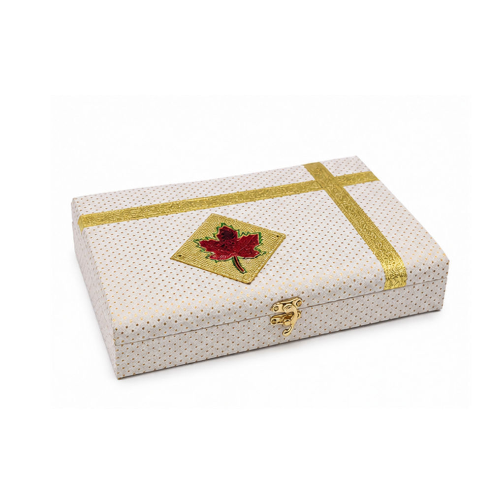 Royal Gold Embossed Dry Fruit | Decorative Gift Box