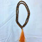 Tiger Eye Beaded Necklace 6mm & 8mm | Natural Golden Brown Gemstone Mala | Protection & Confidence Jewelry | Meditation Necklace | Crystal Jewelry