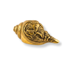 Brass Shankh | Decorative Brass Conch Shell with Lord Vishnu Design