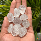 Natural Clear Quartz Tumble Stones – Polished Crystal Gemstones | Manifestation and Healing Crystals
