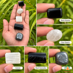 Protection & Shielding Tumble Stone Set – Polished Natural Gemstones | Tumbled Crystals Set | Spiritual Gift | Manifestation and Meditation Crystals