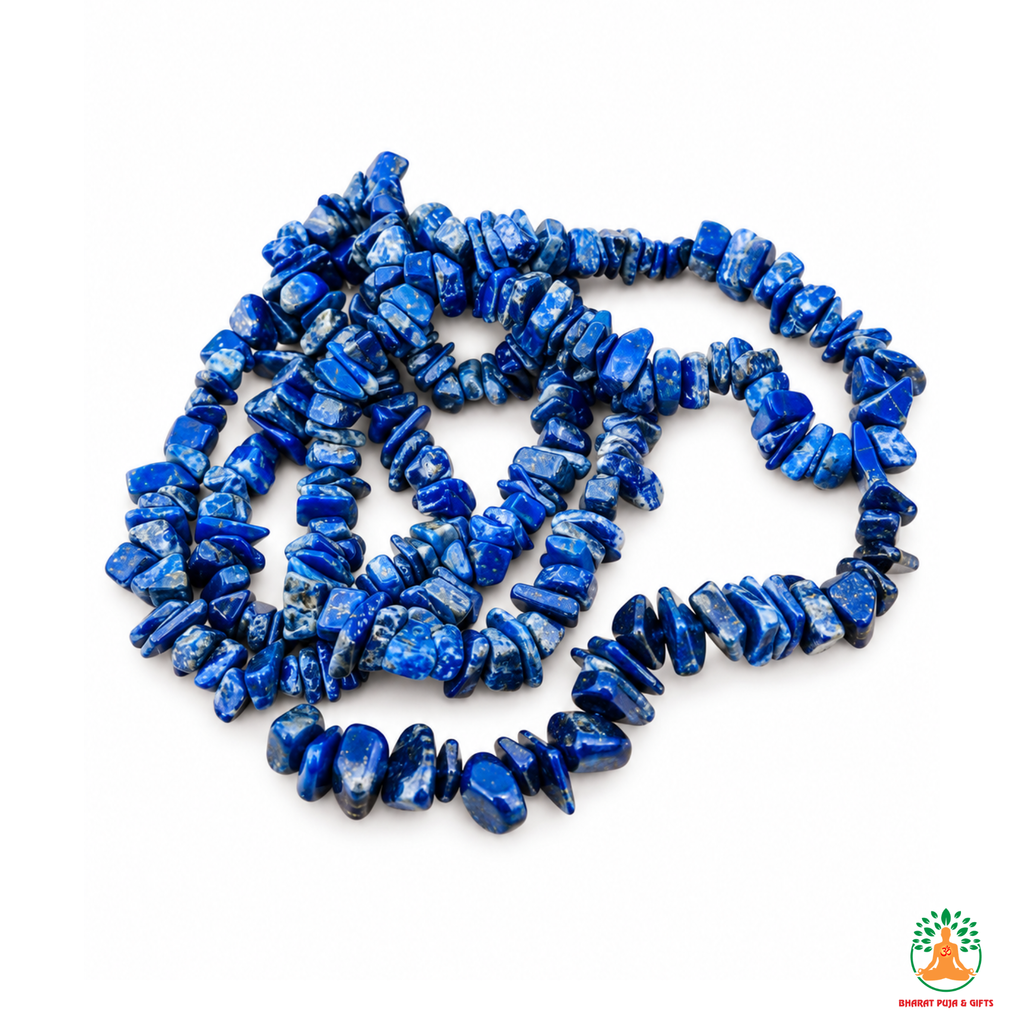 Lapis Lazuli Chips Crystal Necklace | Lapis Lazuli Beaded Necklace | Gemstone Necklace