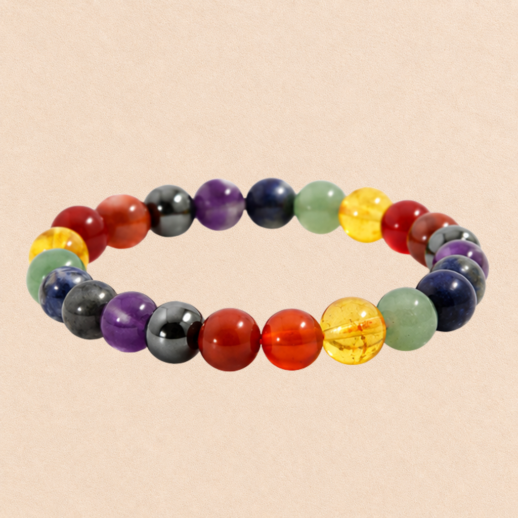 7 Chakra Bracelet | Rainbow Chakra Crystal Bracelet | Meditation & Yoga Jewelry | Energy Balance Bracelet | Spiritual Gift