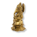 High Quality Brass Lord Ganesha Idol | Handcrafted Brass Ganpati Statue | Heavy Ganesha Murti