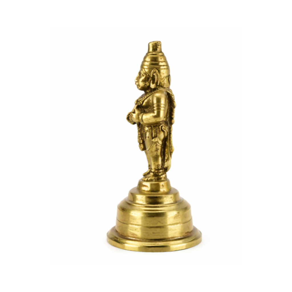 Brass Hanuman Bell | Brass Ghanti Bell with Hanuman Design | Indian Temple Puja Bell