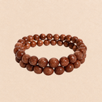 Red Goldstone Bracelet | Sparkling Brown Crystal Bracelet | Confidence & Motivation Jewelry | Positive Energy Bracelet | Spiritual Jewelry