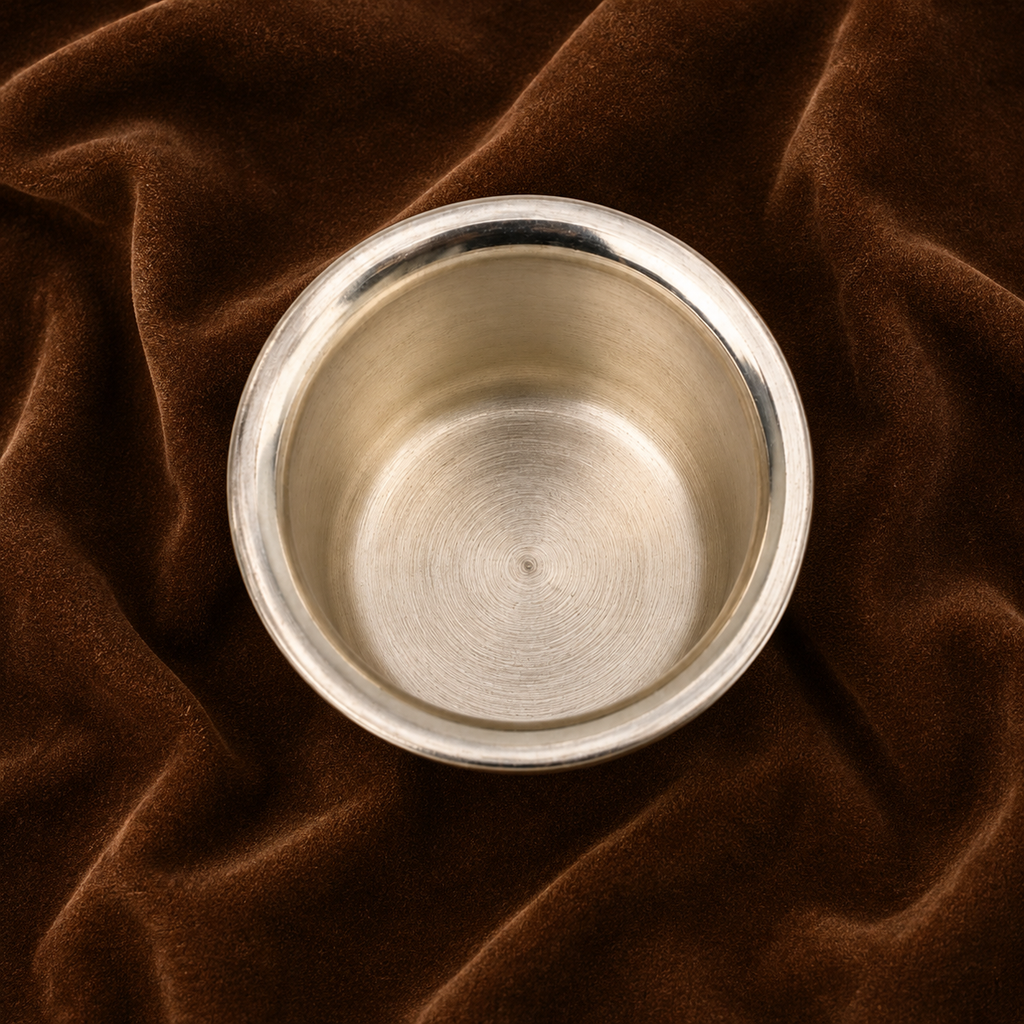 Silver Fulpatra – Traditional Pooja Offering Bowl
