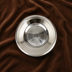 Silver Small Plain Puja Plate | Silver Offering Plate for Puja & Prasad