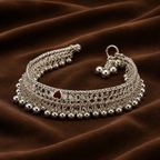Pure Silver Baby Anklets (Pair) | Traditional Baby Ghungroo Payal