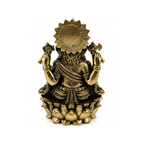 Panchadhatu Ganesha Idol with Mushak Sitting on Kamal | Panchalogam Ganesha Statue | Panchalogam Ganapati with Mouse Murti