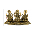Panchadhatu Lakshmi Ganesha Saraswati Idol | Panchaloha Laxmi Ganesha Saraswati Murti | Panchalogam Lakshmi Ganesha Saraswati Statue