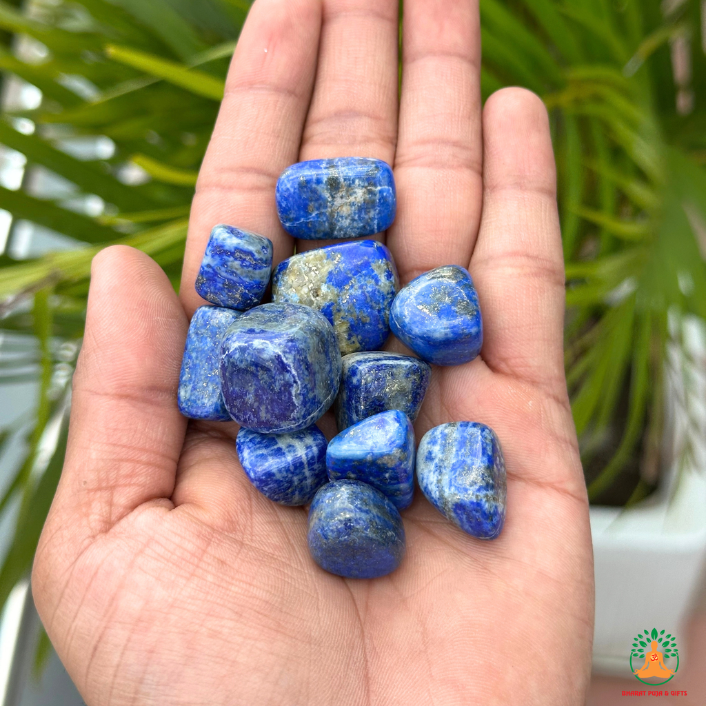 Natural Lapis Lazuli Tumble Stone – Polished Blue Gemstones| Manifestation Healing and Meditation Crystals
