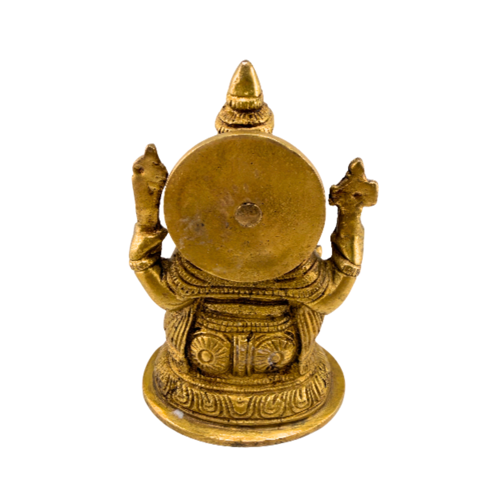 Brass Ganesha Murti | Lord Ganesha Sitting Idol | Brass Ganapati Statue