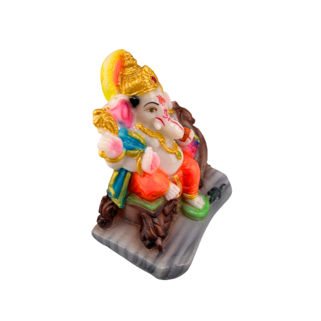 Small Ganesha Murti | Ganapati Idol for Puja Home Decor Car Dashboard