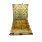 Antique Gold & Beige Dry Fruit Gift Box | Traditional Indian Gift Box