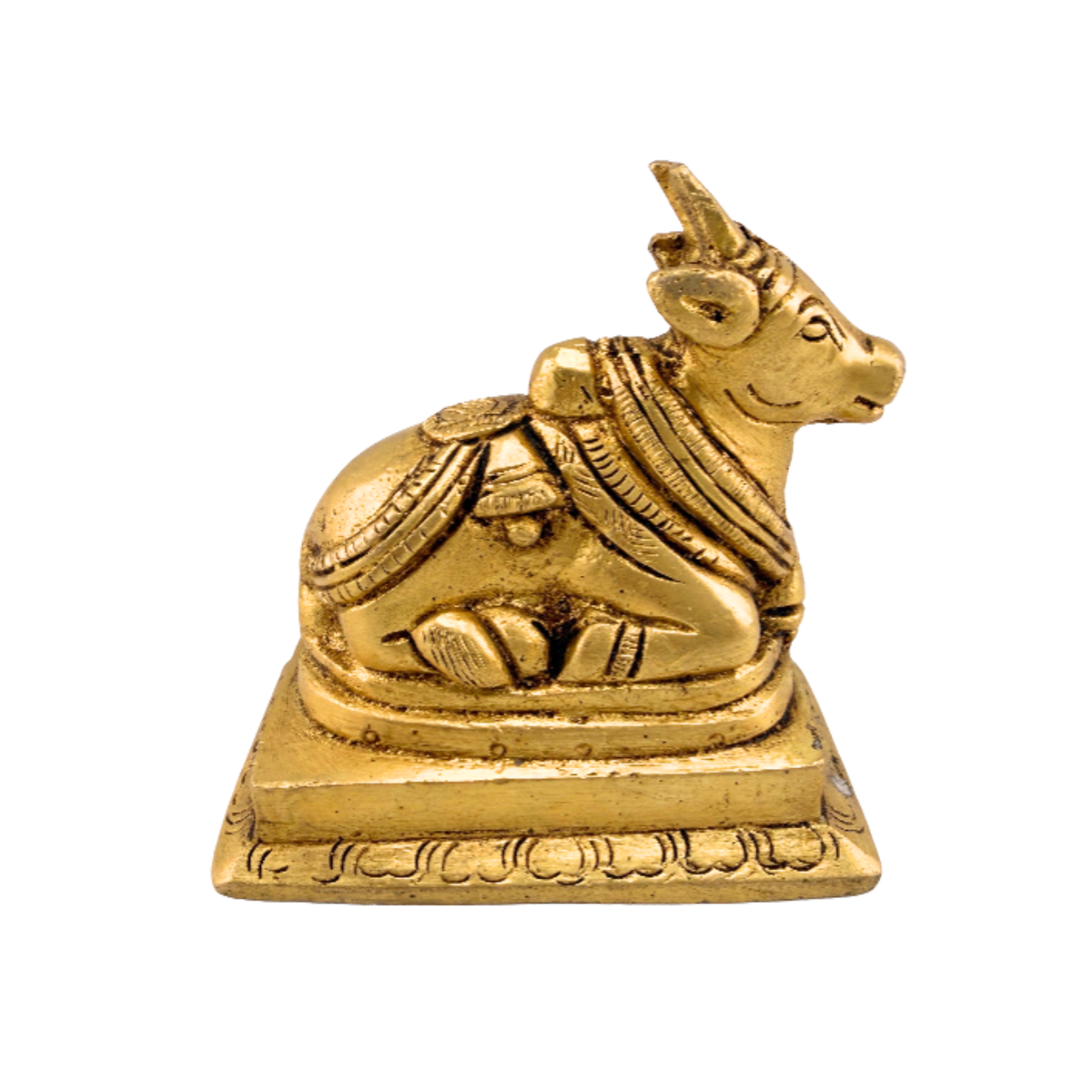 Brass Nandi Bull Idol | Sacred Nandi Bull Statue | Nandi Murti