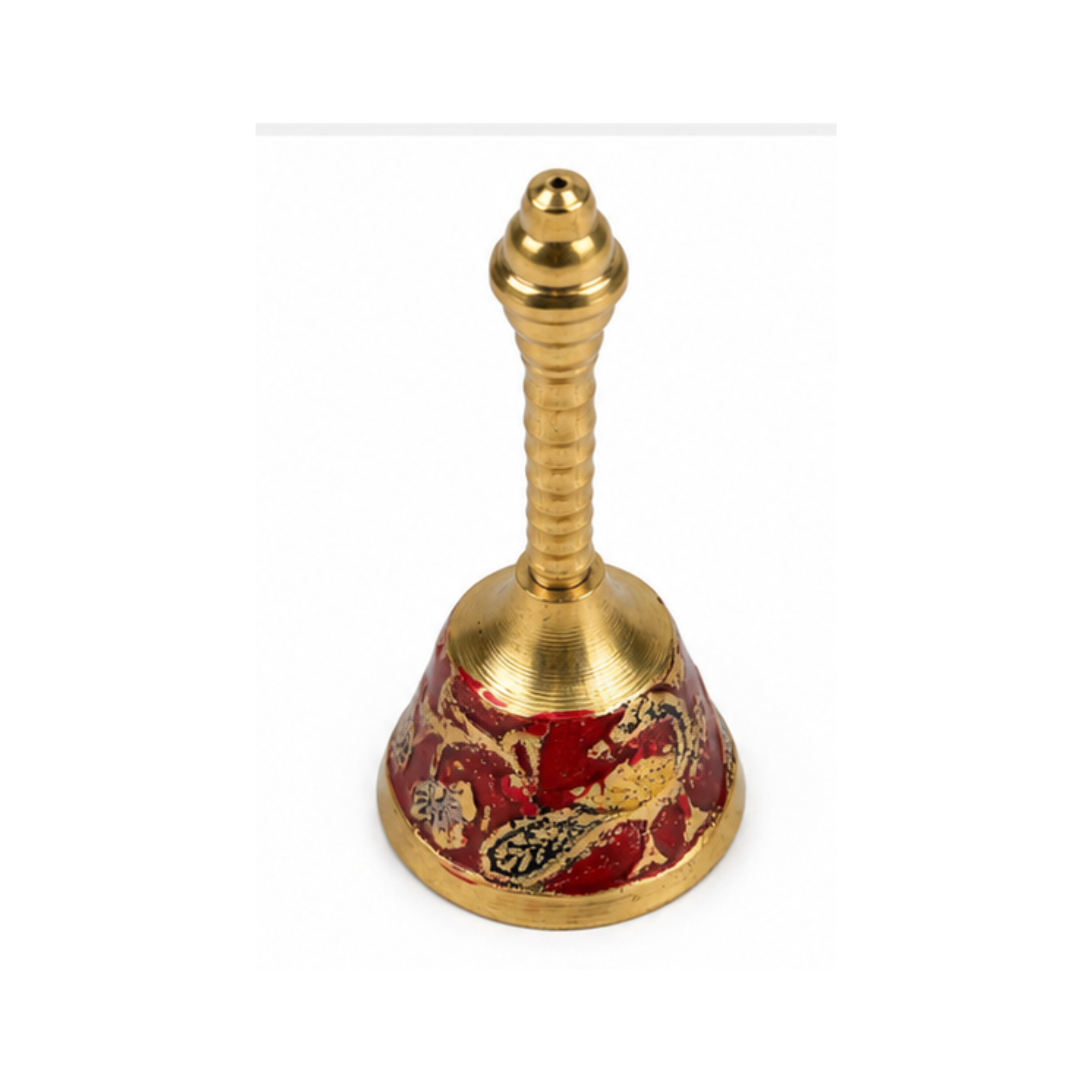 Brass Decorative Bell | Handcrafted Puja Ghanti for Home Temple | Fancy Prayer Bell