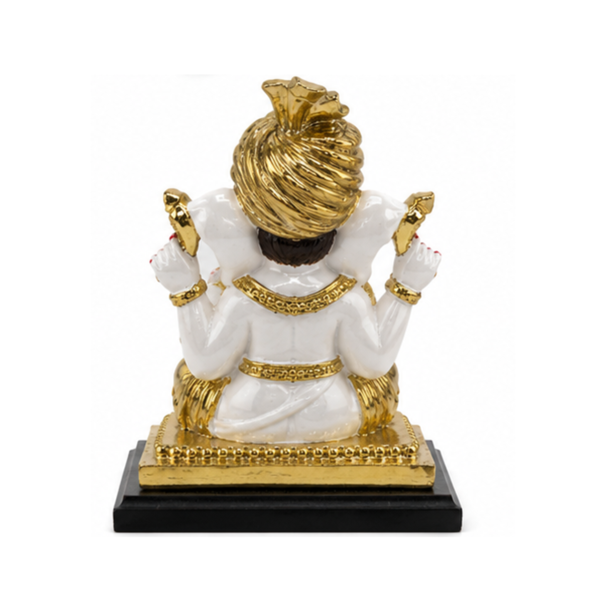 White Ganesha Idol| White & Gold / White with Orange Modak | Ganapati Murti
