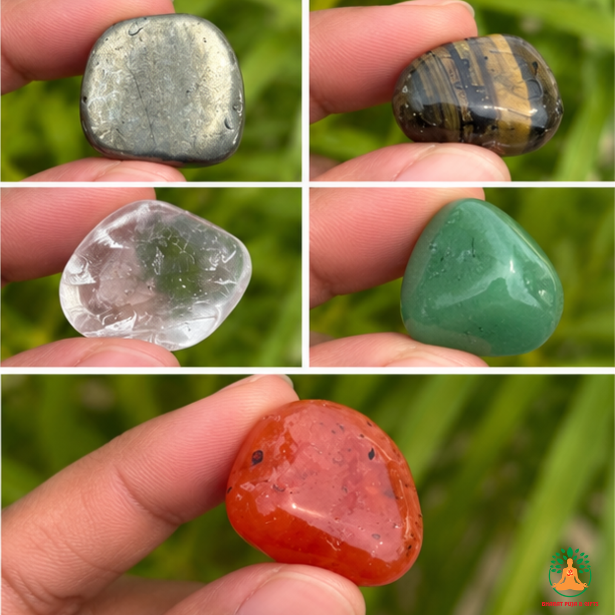 Wealth & Success Tumble Stone Set – 5 Polished Gemstones for Abundance, Confidence, Motivation & Meditation | Tumbled Crystals Set | Spiritual Gift | Manifestation and Meditation Crystals