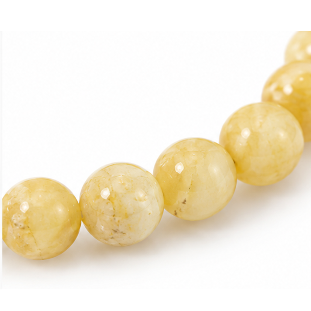 Yellow Calcite Bracelet | Natural Yellow Crystal Gemstone Bracelet | Prosperity & Confidence Jewelry | Meditation Bracelet | Spiritual Gift
