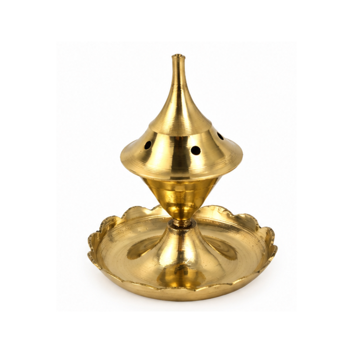 Brass Agarbatti Stand | Traditional Incense Holder with Base