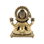 Panchadhatu Dagdusheth Halwai Ganesha with Halo Ring Idol | Panchaloha Ganesha Statue | Panchalogam Ganapati Murti