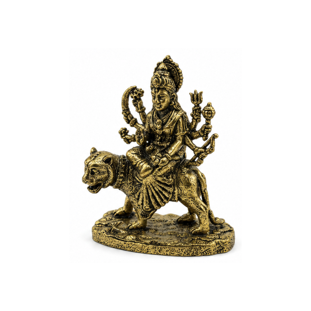 Panchaloha Durga Idol on Lion | Panchalogam Durga Maa Murti | Panchadhatu Durga Devi Statue